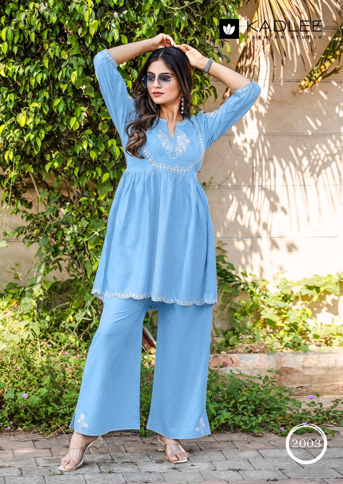 Helisha By KADLEE 2001 To 2004 Series Beautiful Festive Suits Colourful Rayon Twill Co-ord sets At Wholesale Price